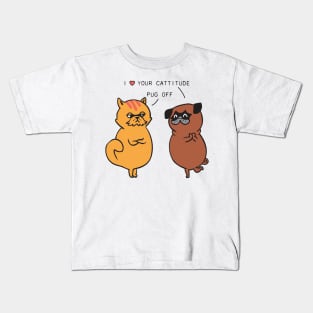 Cat attitude Kids T-Shirt